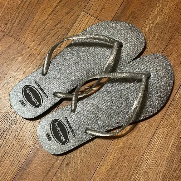 •HAVIANAS•NWT SLIM GLOSS FLIP FLOP SANDAL BLACK SIZE 41/42 (11-12) - Picture 5 of 6